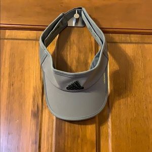 Adidas golf visor. Gray with black logo.